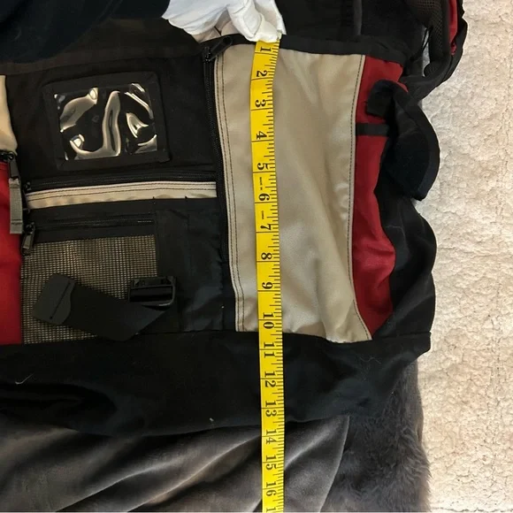 LL BEAN Messenger & Computer Bag Gently Used Black and Red Vintage - Picture 10 of 13